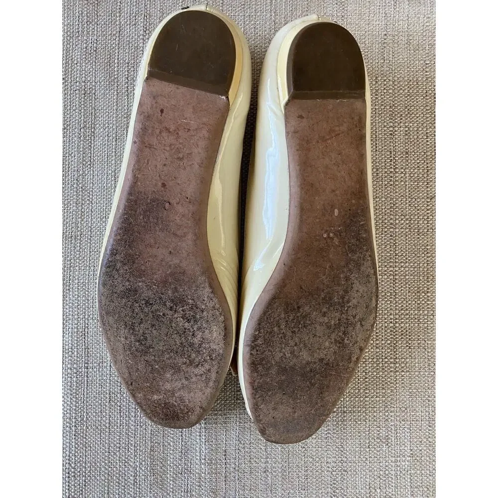 GUCCI patent leather flats open toes metal bow shoes Made In Italy 10.5 B - Picture 9 of 13